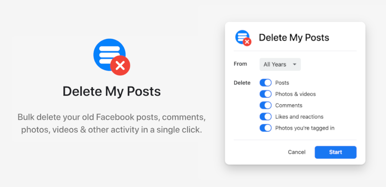 How to delete your old Facebook posts in bulk